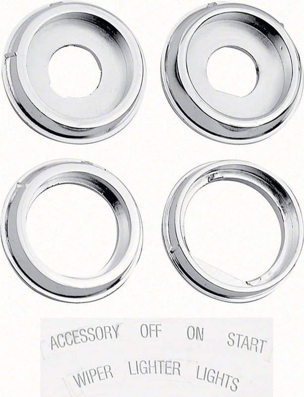 Dash Bezel Set with Stickers - 67 Camaro Firebird