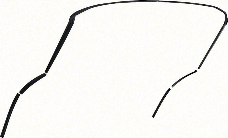 Convertible Top Weatherstrips - 5 Piece Set - 67-69 Camaro Firebird