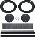 Dash Air Duct Seal Set - For LH and RH Side with Astro Ventilation - 68 Camaro Firebird; 65-68 Fullsize Chevy Car