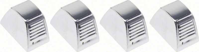 Temperature Control Knobs- Chrome - 4 Piece Set - 64-72 Chevelle El Camino; 67-81 Camaro Firebird