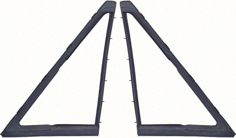 Vent Window Weatherstrips - LH/RH Pair - 67 Camaro Firebird
