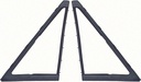 Vent Window Weatherstrips - LH/RH Pair - 67 Camaro Firebird