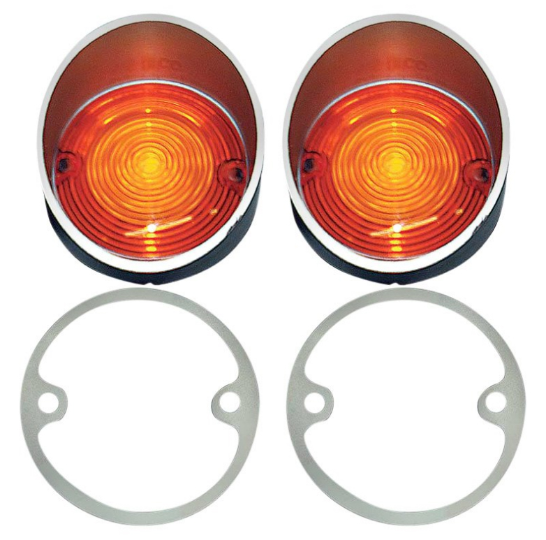 Parking Lamp Lenses - LH/RH Pair - 68-69 Coronet