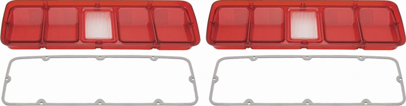 Tail Lamp Lenses without Black Trim - LH/RH Pair - 71 Road Runner GTX