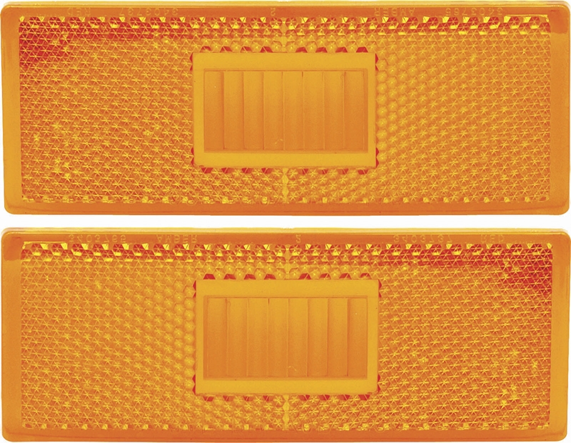 Side Marker Lamp Lenses - Front - LH/RH Pair - 70-71 Duster; 70 GTX Road Runner