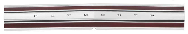 Trunk Trim Finish Panel - "PLYMOUTH" Letters - 68 Road Runner