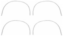 Wheel Opening Moldings - 4 Piece Set - 73-74  Charger
