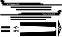 Stripe Set - "SYC YENKO"- Black - 69 Camaro