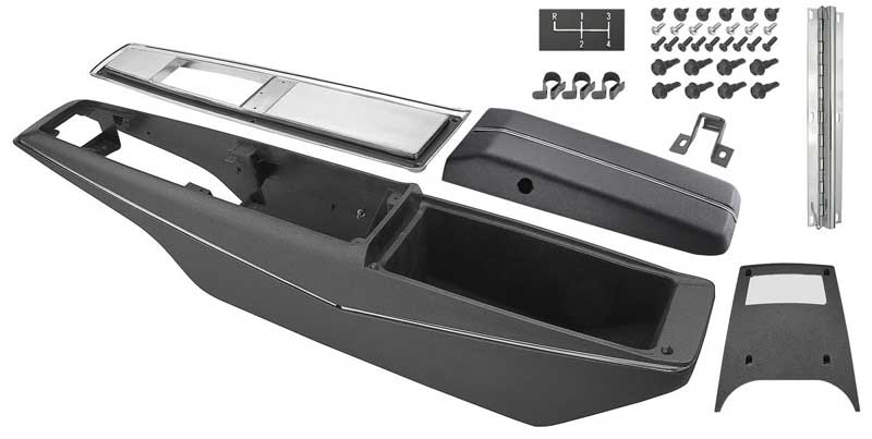 Console Assembly - 4-Speed - 70-72 Chevelle El Camino