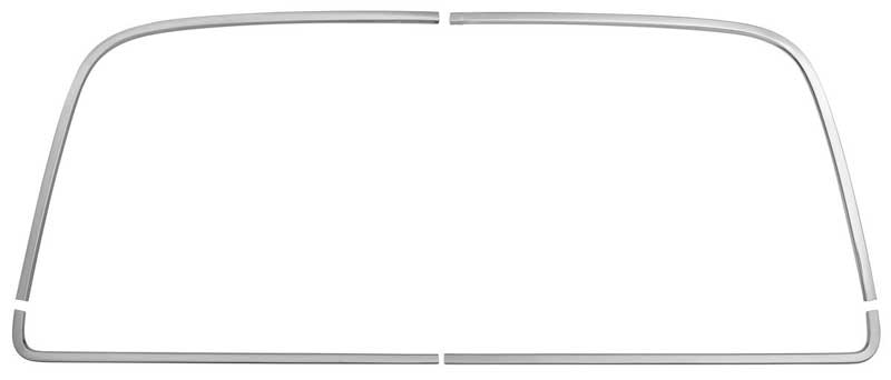 Back Glass Molding Set - 68-72 Chevelle; 70-72 Monte Carlo