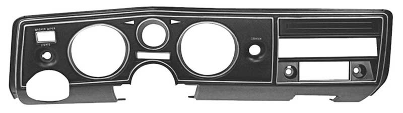 Dash Instrument Carrier - Without A/C &  with Astro Ventilation - 69 Chevelle El Camino