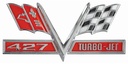 Fender Emblem - "427 Turbo-Jet" - LH or RH (Sold Each) - 66-67 Chevelle  El Camino