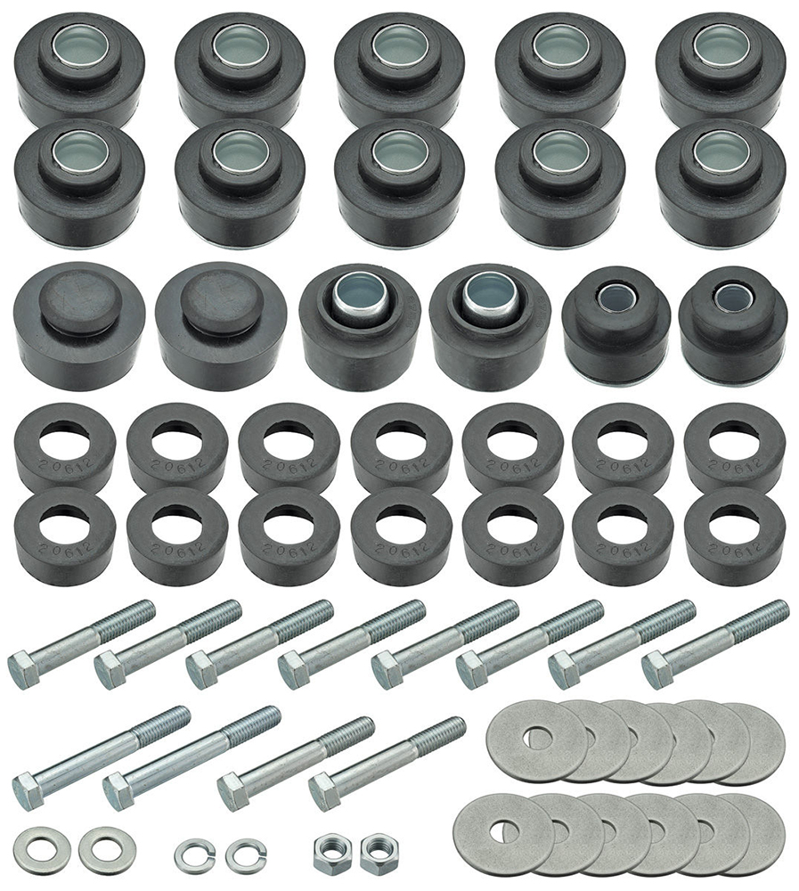 Body & Radiator Support Bushing Set w/ Hardware - 70-72 Monte Carlo