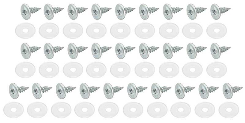 Tailgate & Rear Bed Panel Fasteners - 28 Piece Set - 64-72 El Camino