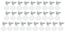 Tailgate & Rear Bed Panel Fasteners - 28 Piece Set - 64-72 El Camino