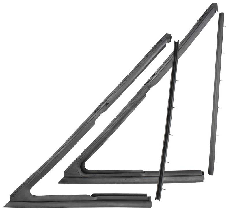 Vent Window Weatherstrips -  LH/RH Pair - 64-65 Chevelle Cutlass GTO Skylark Coupe & Convertible