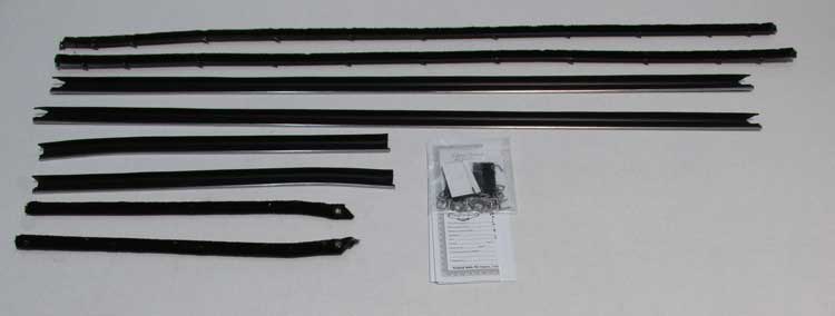 Window Felts - Inner & Outer (8pcs) - 68 Camaro Coupe w/ Standard Interior & Special Belt Moldings