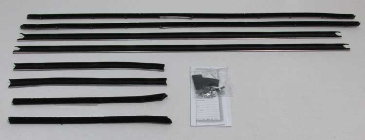 Window Felts - Inner & Outer (8pcs) - 68 Camaro Convertible w/ Standard Interior & Special Belt Moldings