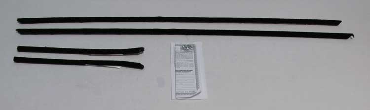 Window Felts - Outer (4pcs) - 68 Camaro Convertible w/ Special Belt Moldings