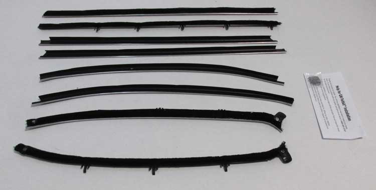 Window Felts - Inner & Outer (8pcs) - 68 Chevelle Coupe