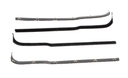 Front Door Beltline Window Felts - Black - 4pcs - 61-66 Ford F100 F250 F350 Pickup