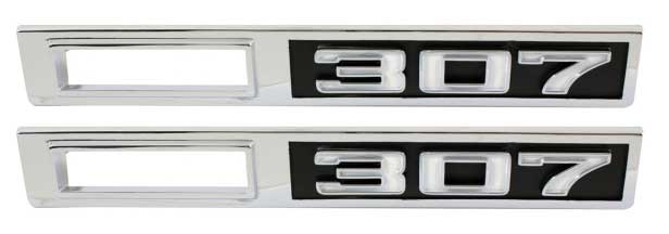 Side Marker Bezels - Front - "307" - LH/RH Pair - 69 Chevelle