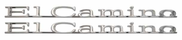 Bedside Emblems - "El Camino" - LH/RH Pair - 67 El Camino