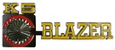 Fender Emblems - "K5 Blazer" - LH/RH Pair - 75-80 Chevy K5 Blazer