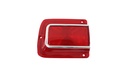 Taillight Lenses - With Chrome Trim - LH/RH Pair - 65 Chevelle