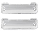 Backup Lamp Lenses - LH/RH Pair - 65 & 67 Chevelle Wagon & El Camaino