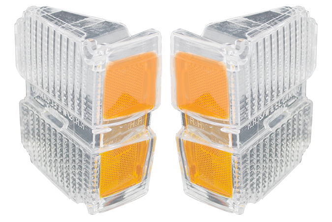 Parking Lamp Lenses - LH/RH Pair - 71 El Camino Sprint Chevelle Wagon