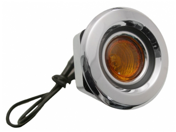 Side Marker Lamp Assembly - Front (Flat) - Amber - LH or RH (Sold Each) - 68 Plymouth A-Body; 68 Dodge Plymouth B-Body (Except Charger)