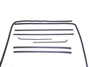Front Door Window Channel Kit - Felts/Channels/Div Bar - 8pcs - 51-55 Chevy GMC Pickup Suburban ('55 1st Series)