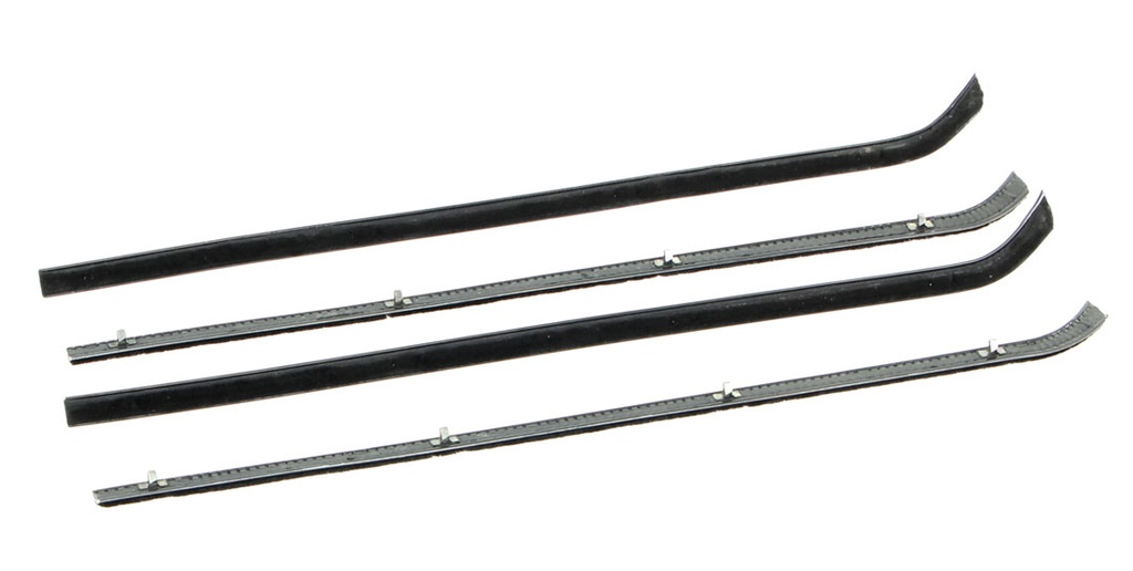Beltline Window Felts - 4pcs Inner & Outer Driver & Passenger Side - 64-66 Chevy GMC Truck