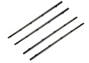 Front Door Beltline Window Felts w/ Chrome Bead - 4pcs Inner & Outer - 67-72 Chevy GMC C/K Pickup Blazer Jimmy Suburban