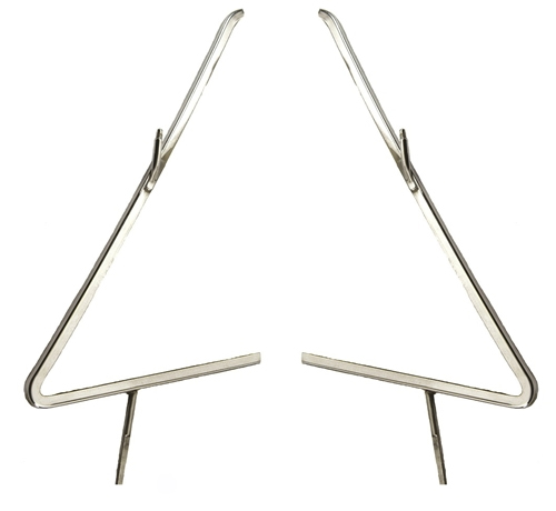 Vent Window Glass Frames - Pair - 67 Camaro Firebird