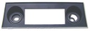 Center Dash Radio Cover Plate - Chrome & Black - 67-68 Camaro