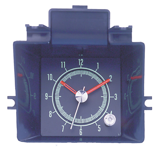 Center Dash Panel Clock with Quartz Movement - 69 Camaro