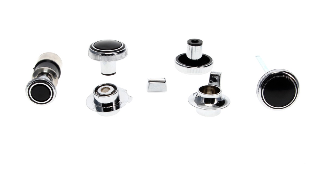 Radio Dash Knobs - Stereo - 7 Piece Set - 69 Nova Camaro