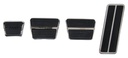 Pedal Pad & Trim Kit - Manual Transmission with Standard Brakes - 67-68 Camaro Firebird; 68-72 Chevelle