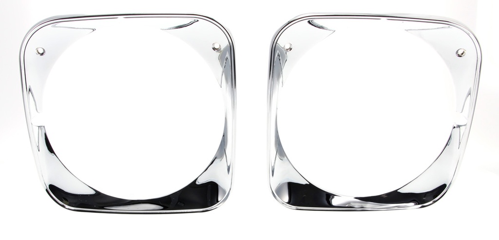 Headlamp Bezel Set - LH/RH Pair - 71 Chevelle El Camino