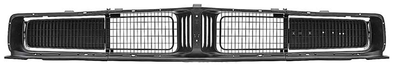 Grille Set - Economy Style - Black - 69 Charger