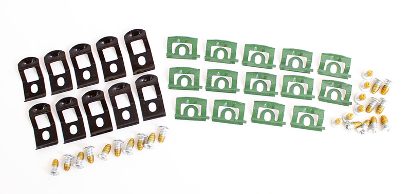 Windshield Molding Clip & Screw Set (48pcs) - 66-67 Dodge Plymouth B-Body 2DR Hardtop & Convertible