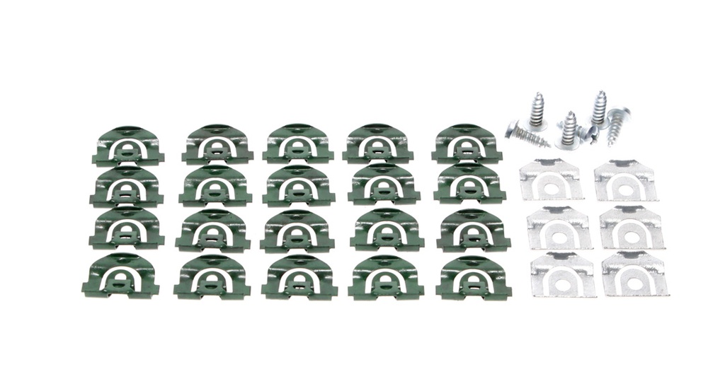 Windshield Molding Clip & Screw Set (32pcs) - 68-72 Chevelle Convertible
