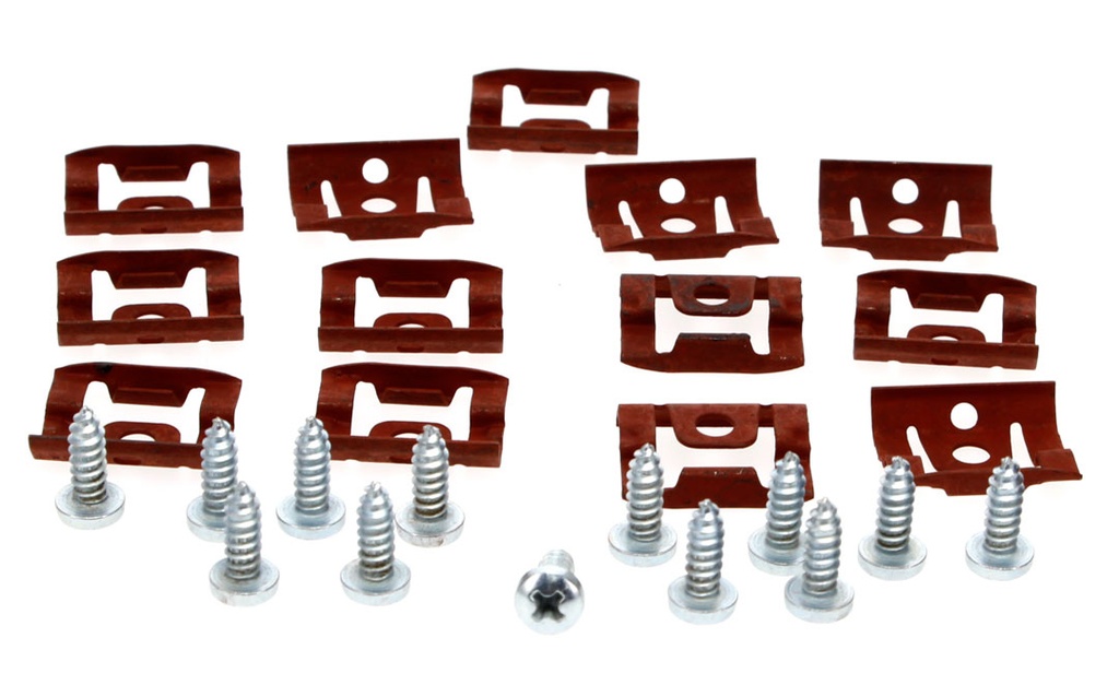 Windshield Molding Clip Set - Upper & Sides (26pcs) - 67-69 Camaro Firebird Convertible