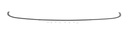 Dash Molding w/ Clips (Front Dash Panel Edge at Windshield) - 55-59 Chevy GMC Pickup ('55 2nd Series)