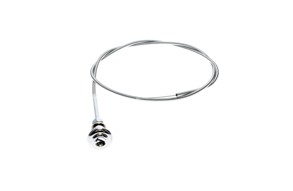 Throttle Cable with Chrome Knob - 46.75 inch Long - 55-59 Chevy GMC Pickup, Suburban