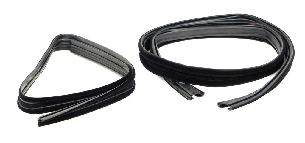 Front Door Glass Run Channels - LH/RH Pair - 73-79 Ford F100 F150 F250 F350 Pickup; 78-79 Bronco