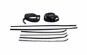 Front Door Window Channel Kit - 8Pcs - 64-66 Chevy GMC C/K Pickup Suburban