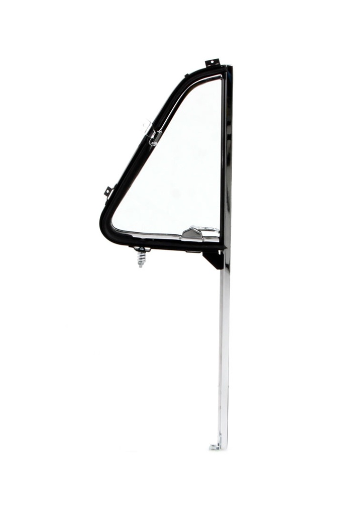 Vent Window Assembly - LH - Clear Glass - Chrome Sash - 54-55 Chevy GMC Pickup, Suburban